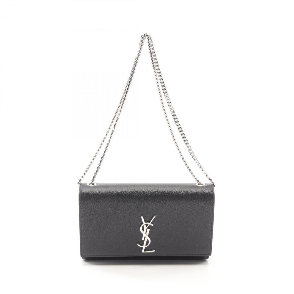 Saint Laurent Paris Kate Shoulder Bag Leather Black